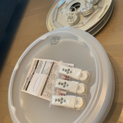 ほぼ新品照明　Luminous LED 3つセット　リモコン3つ付