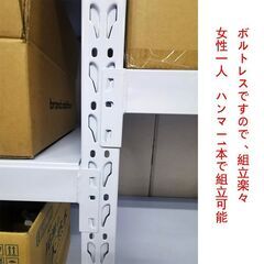 福岡倉庫 横幅120 耐荷重100㎏/段 新品スチールラック 収納ラック 業務用ラック 収納棚の画像