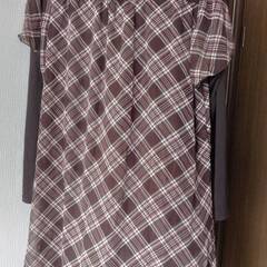 チェック系ワンピース☆５３番☆ＬＬサイズの画像