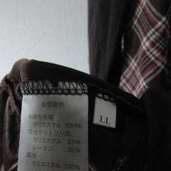 チェック系ワンピース☆５３番☆ＬＬサイズの画像