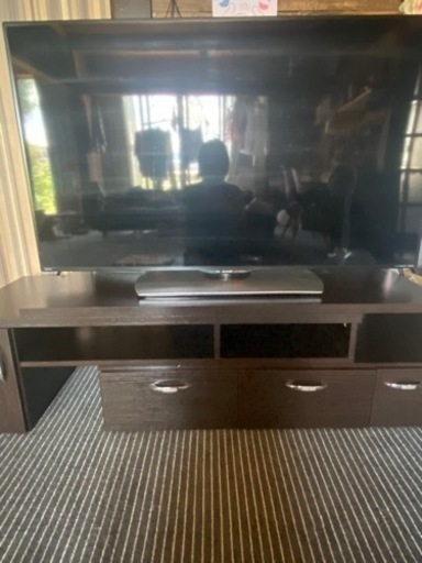 最終お値下げしました‼︎AQUOSテレビ50型とテレビ台と外付けHDDのセット