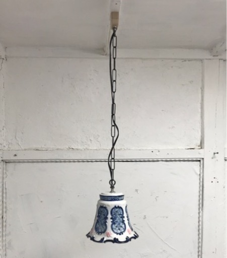陶器製セード　ペンダントライト
