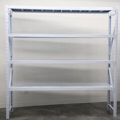 福岡倉庫　横幅200cm★100kg/段★新品★倉庫用　スチール...