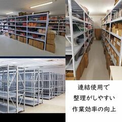 福岡倉庫　横幅200cm★100kg/段★新品★倉庫用　スチールラック　収納ラックの画像