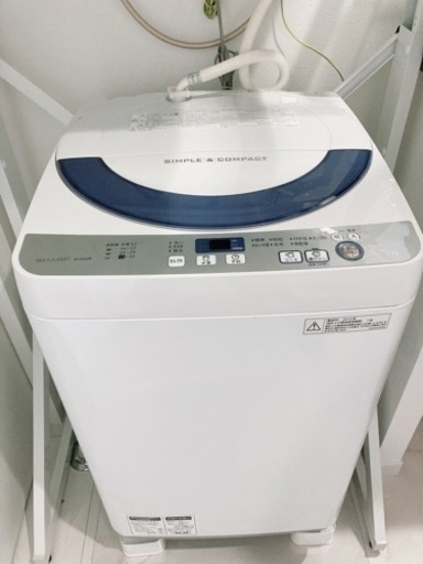 洗濯機  SHARP  ES-GE55R  5.5kg  2016年製