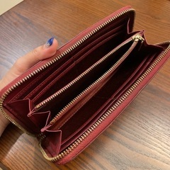 バーバリー ブルーレーベル ノバチェック ラウンドファスナー 長財布 ウォレットの画像