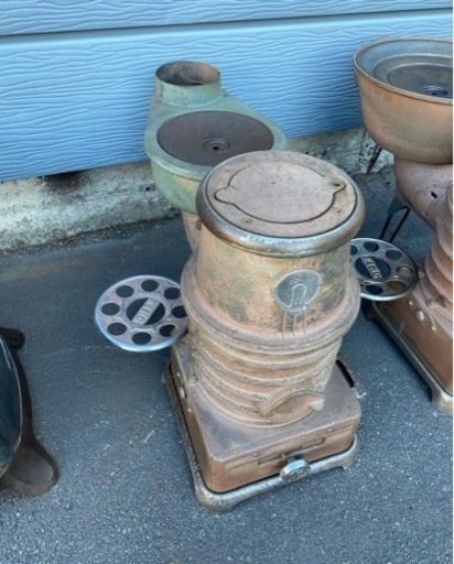 価格要相談アサヒ　キング鋳物ストーブ② 石炭•コークス•薪　山小屋　冬キャップ