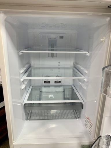 札幌市内配送無料 美品 21年製 三菱 146L 2ドア冷凍冷蔵庫 MR-P15F-W 右開き