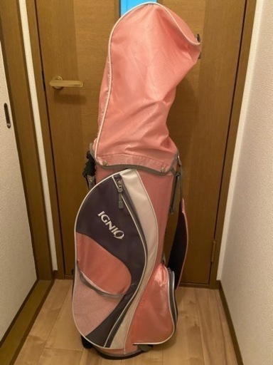 [最終値下げ！ほぼ新品]イグニオ レディース クラブセット 7本セット キャディバッグ付き
