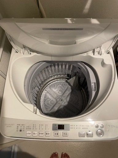 2020年購入7kg洗濯機　ホワイト