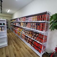 福岡倉庫　片面タイプ　高さ１８０　横幅１２０ｃｍ★新品★展示ラック　店舗什器　陳列什器　テナント用什器 店舗用什器 物産展用展示什器 スーパー用什器 コンビニ用什器　片面タイプ　高さ１８０横幅１２０の画像