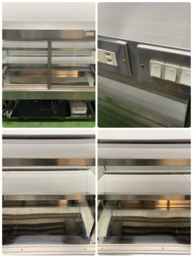 大穂製作所　業務用　冷蔵ショーケース　店舗　厨房　W１３１０ｘＤ７５０ｘＨ１２００ｍｍ