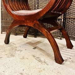 売約済み】② カルティニチェア ベンチ レザー 革 スツール オットマン