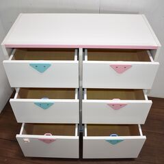 【保育園7/16】≪zy578≫子供用/幼児用 3段 チェスト/おもちゃ入れ 木製 リビング/子供部屋 40723-08の画像