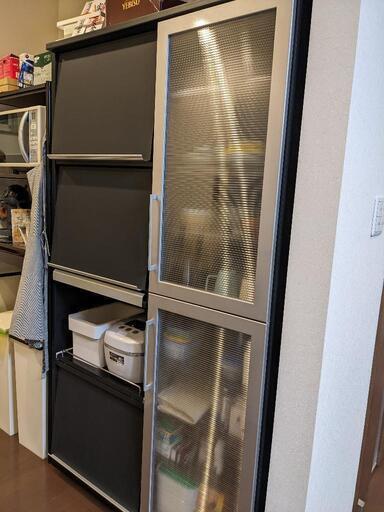 食器・調理家電収納棚(フラップ扉付)