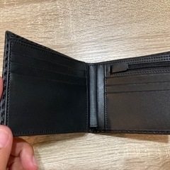 「MFFOR」財布 メンズ 二つ折り 財布 カードケース付き カーボンレザー 折りたたみ財布 牛革 大容量 薄型 コンパクト 軽量 磁気防止 贈り物 プレゼント（ブラック）の画像