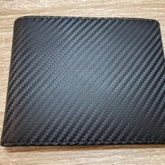 「MFFOR」財布 メンズ 二つ折り 財布 カードケース付き カーボンレザー 折りたたみ財布 牛革 大容量 薄型 コンパクト 軽量 磁気防止 贈り物 プレゼント（ブラック）の画像