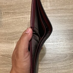 [OFAMOUS] 財布 メンズ 二つ折り カードケース 7枚収納 スキミング防止 ボックス型小銭入れ付き 本革 クレジットカード 领収书 IDカード 紙幣入れ可能 贈り物（ワインレッド）の画像