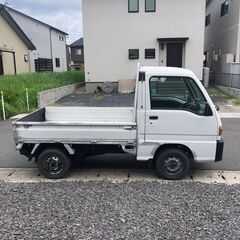 総額6.0万円★走行4万キロ台★価格高騰中軽トラ★格安現状販売★平成10年式 スバル サンバートラック (KS3) 4.9万キロ 車検なし ホワイトの画像