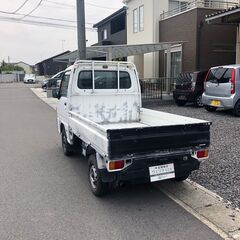 総額6.0万円★走行4万キロ台★価格高騰中軽トラ★格安現状販売★平成10年式 スバル サンバートラック (KS3) 4.9万キロ 車検なし ホワイトの画像