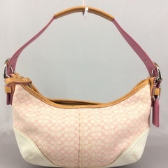 COACH コーチ レザー×ミニシグネチャー ワンショルダーポー...