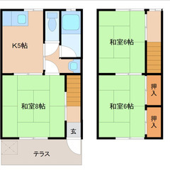 🌼🌼【初期費用無料】【間取り３K】【駐車場付き】🌼🌼 - 不動産