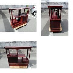 昭和レトロ 和風飾り棚 茶箪笥 F-NA-548-0517A