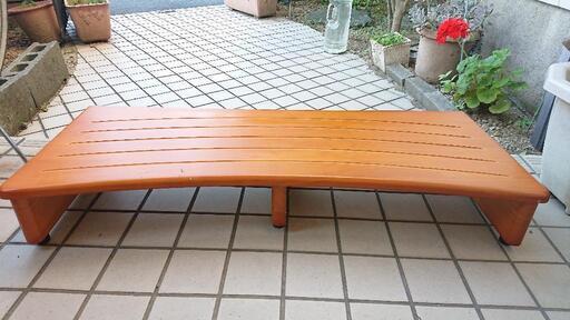 ステップ台 玄関台 幅900×奥行350×高さ135mm 天然木製 (8月末引渡し)