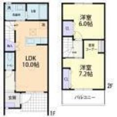 💖初期費用0円対応💖両毛線「山前」駅徒歩8分🌟2ＬＤＫ🎵管理番号「135196」  - 足利市