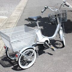 美品☆ブリヂストン☆電動アシスト三輪車☆アシスタワゴン☆AW1C31☆2020年製☆バッテリー・充電器付き☆三輪自転車☆Assista WAGON☆BRIDGESTONEの画像