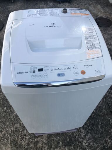 TOSHIBA 全自動洗濯機 AW-42ML 4.2kg 2012年製 J08013