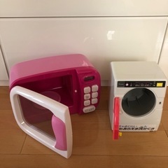おもちゃ　ママごと　レンジ　洗濯機の画像
