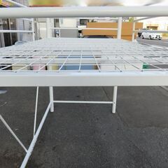 ロフトベッド ハイベッド スチール製 シングル ホワイト 【自社配送は札幌市内限定】店頭お引き取り歓迎の画像