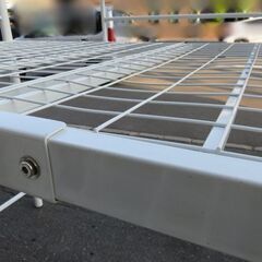 ロフトベッド ハイベッド スチール製 シングル ホワイト 【自社配送は札幌市内限定】店頭お引き取り歓迎の画像