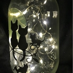 ⭐️ボトルランタン「猫」の画像