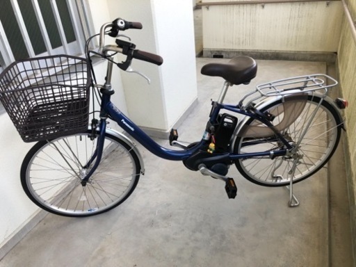 パナソニック電動アシスト自転車 ビビL24型内装3段変速ファインブルー