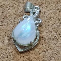 No.285✨恋の予感✨幸運✨健康【ブルームーンストーン　シルバ...
