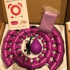 フラフープ スマート　ダイエット 人気 フィットネスフープ 24ノット自由調節 　新品未使用の画像