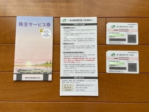 (値下げ)JR東日本株主優待割引券2枚