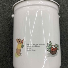 ホーローバケツ　ポットの画像
