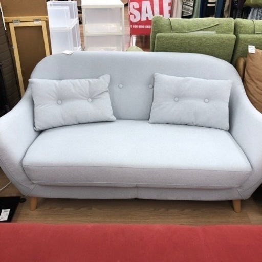 ニトリ 2人掛けソファー  布  ホワイト【トレファク上福岡】