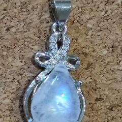 No.287✨恋の予感✨幸運✨健康【ブルームーンストーン　シルバ...