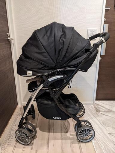 コンビ ホワイトレーベル アンブレッタ 4キャス プレミアム エッグショック UJ スターリーブラック（BK）