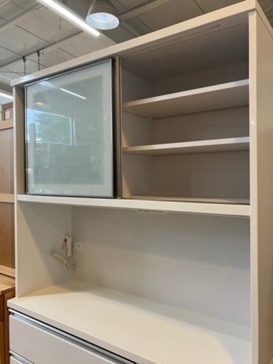 ⭐️展示品上がり⭐️大川家具 2面レンジボード ハイグロス 