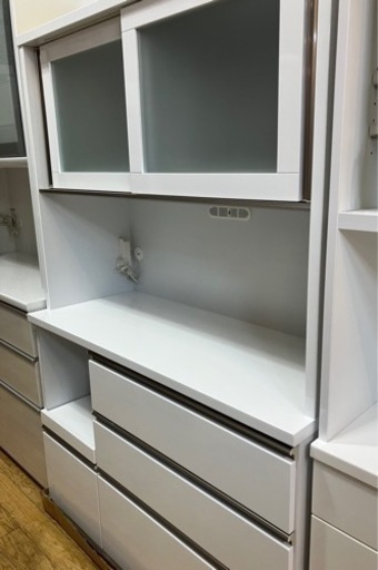 ⭐️展示品上がり⭐️大川家具 2面レンジボード スチームオーブン対応 