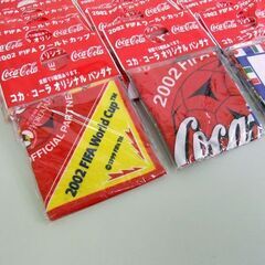 コカ・コーラ 2002年ワールドカップ バンダナ全5種類×5枚 合計25枚セット CocaCola ☆ 札幌市 北区 屯田 の画像