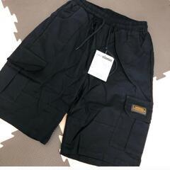 【新品未開封】メンズ・カーゴパンツ・ブラック・Lサイズの画像