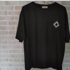 【新品未開封】メンズ・カジュアルＴシャツ・韓国・ブラック・Lサイズの画像