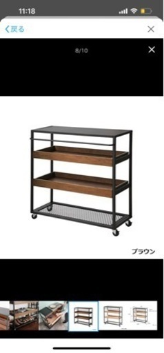 ヴィンテージ食器棚マルチラック(引き出し型)