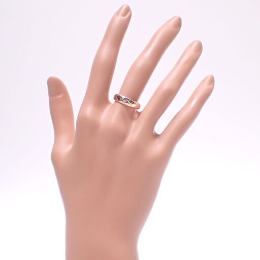 E615 指輪 K18PG 甲丸 かまぼこ 3.2g 12.5号